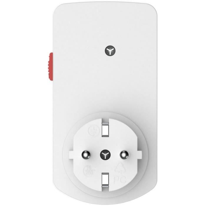 Mini programmateur mécanique journalier - GAO - 3680 W - 48 programmes - Blanc