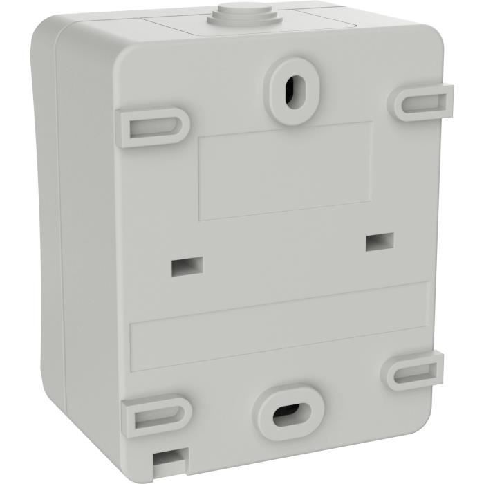 Interrupteur va-et-vient - Aquatop - IP54 - Gris - Intérieur - Plastique haute résistance