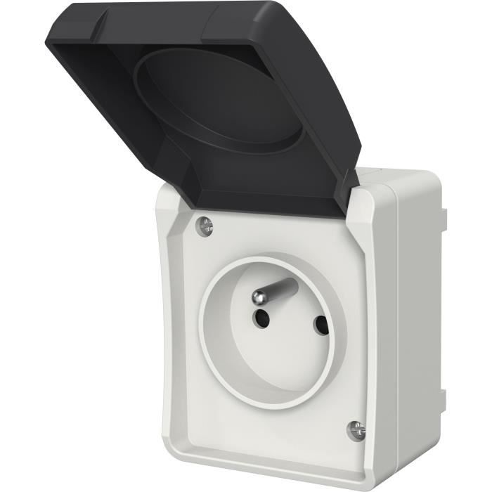 Prise double étanche - Aquatop - Ref. 9673 - IP54 - Pret a poser - Monophasé