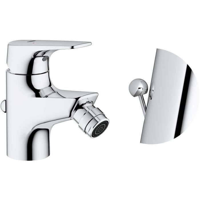 Mitigeur monocommande bidet - GROHE - Start Flow - Hauteur sous bec 46mm - Economie d'eau - ChromÈ