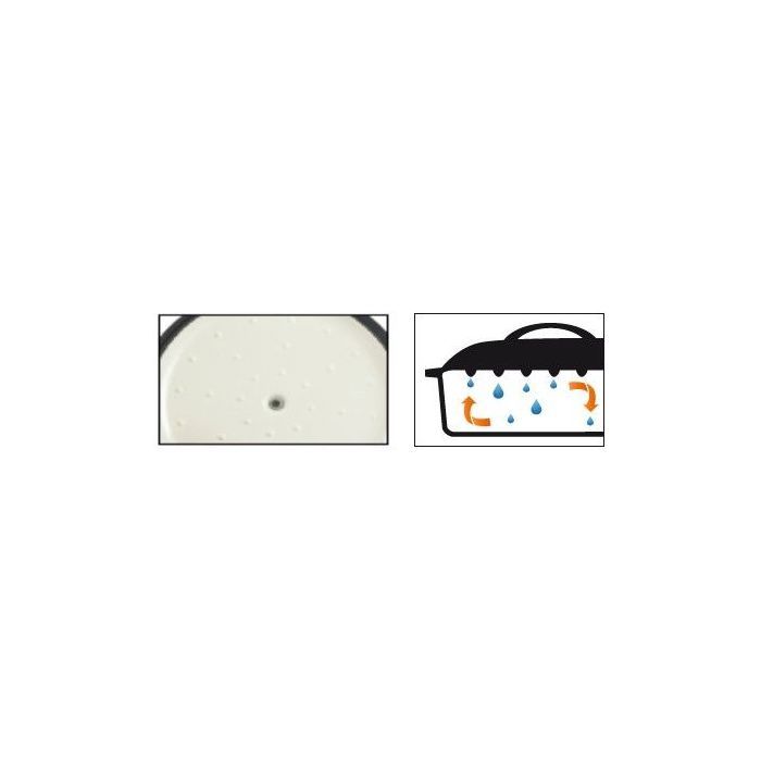 Cocotte en fonte massve - GSW - 33 x 25 cm- Orange - Ovale - Induction
