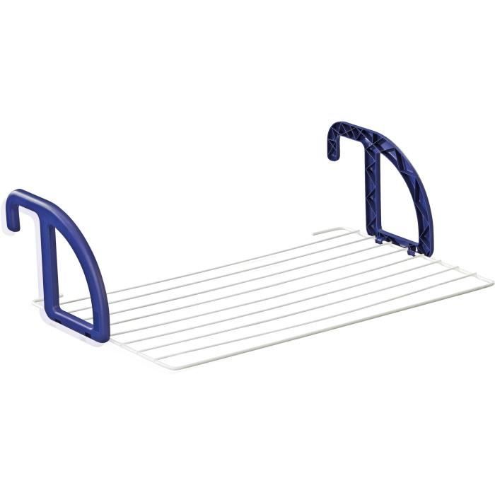 Séchoir a linge suspendu Leifheit 70 Classic 83056, séchoir express pour balcon et radiateur avec 7m d'étendage, suspension robuste