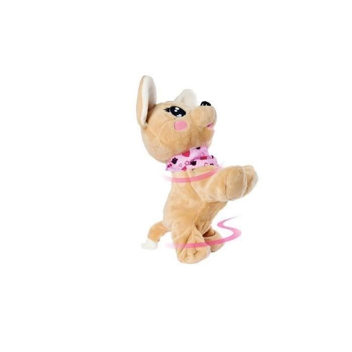 Simba - Peluche interactive - Chi Chi Love Baby Boo - 30 cm - Jouet interactif - Marron et rose - Mixte - 3 ans+