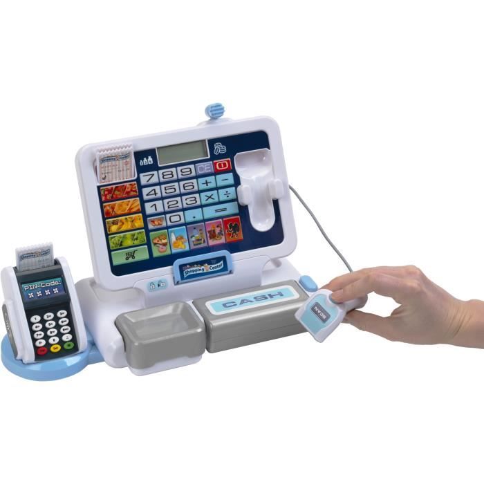 Jouet de caisse enregistreuse électronique avec tablette amovible - KLEIN - Diverses fonctions