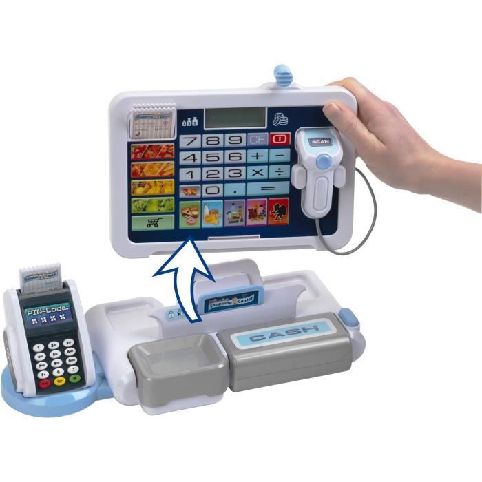 Jouet de caisse enregistreuse électronique avec tablette amovible - KLEIN - Diverses fonctions