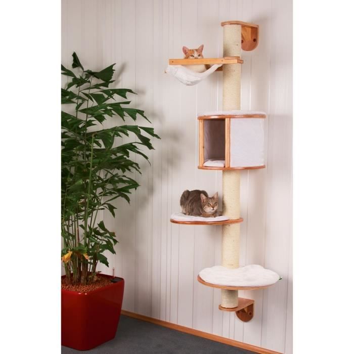 KERBL - Arbre a chats mural Dolomit 168 cm Blanc 81500