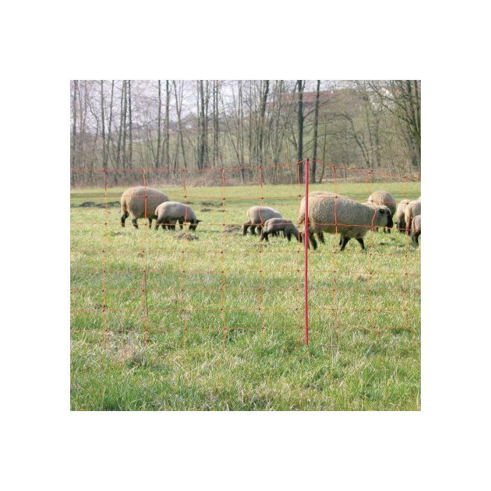 KERBL - Filet pour moutons OviNet électrifiable - Longueur 50 m - Hauteur 90 cm - 14 piquets