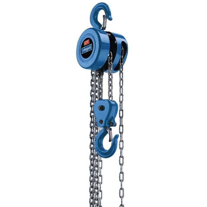 Palan a chaîne SCHEPPACH CB02 2T - Dimensions : 380 mm