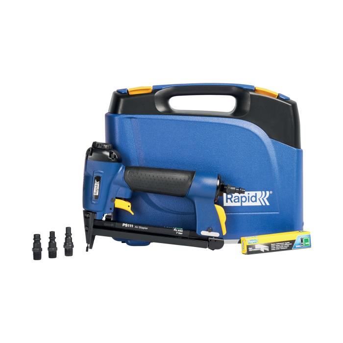 Agrafeuse Pneumatique - RAPID - PS111 - Corps en Magnésium - Compatible avec Agrafes N°140