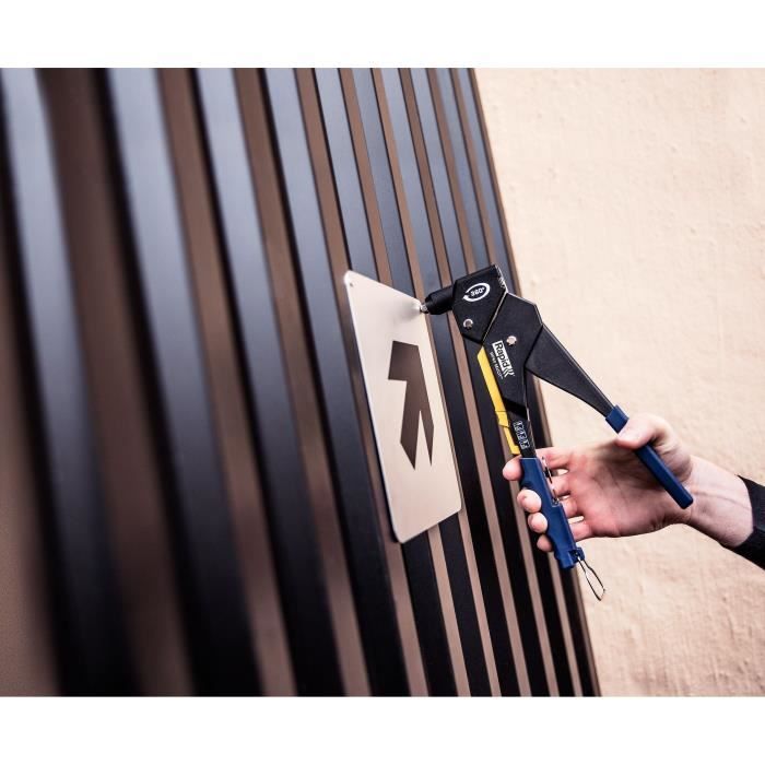 Pince RP60 Multi tete pivotante coffret 250 rivets + 3 forets - RAPID - 5001128