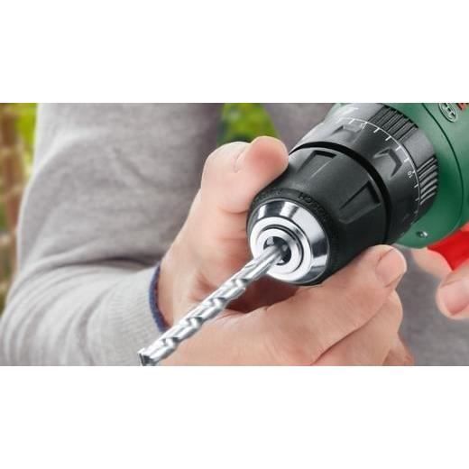 Perceuse visseuse Bosch EasyDrill 18V 40 + 2 batteries 18V 1,5Ah + Systembox avec 241 Accessoires + chargeur AL1810CV 06039D8007