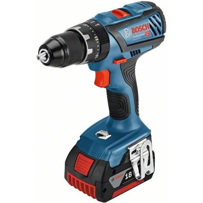 Perceuse visseuse a percussion Bosch Professional GSB 18V-28(28/63/- Nm),2 batteries 4,0Ah, chargeur GAL 18V40, L-BOXX - 06019H400C