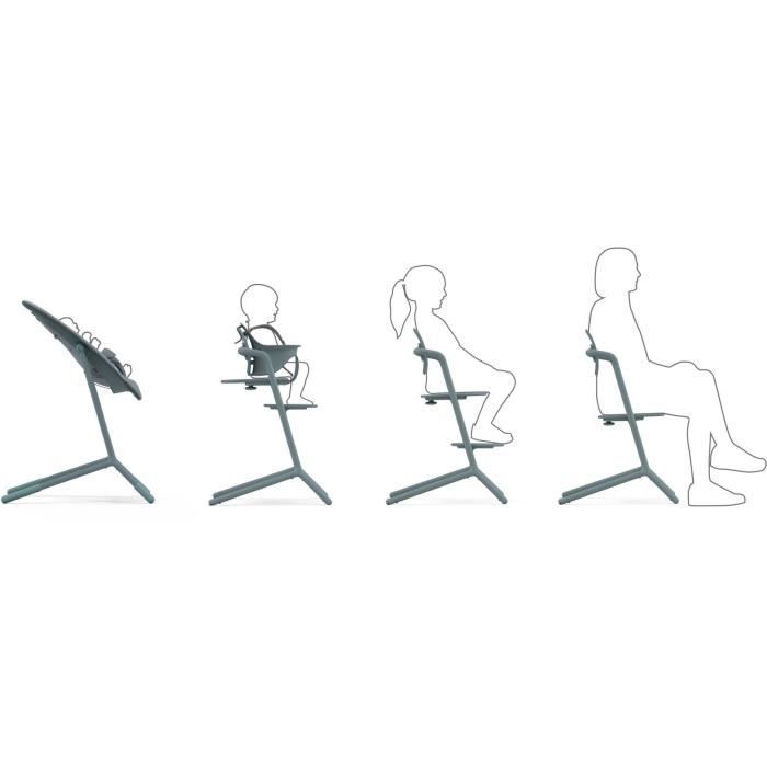 CYBEX- Chaise Haute Evolutive et RÈglable Lemo 2 - Stone Blue