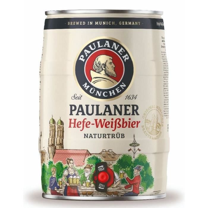 Fût de Biere Paulaner Weissbier - Mini Fût 5L - 5,5°