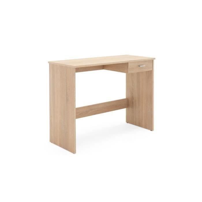 Bureau Fritz 30 - 1 tiroir - DÈcor chene sonoma - 89 x 74 x 40 cm