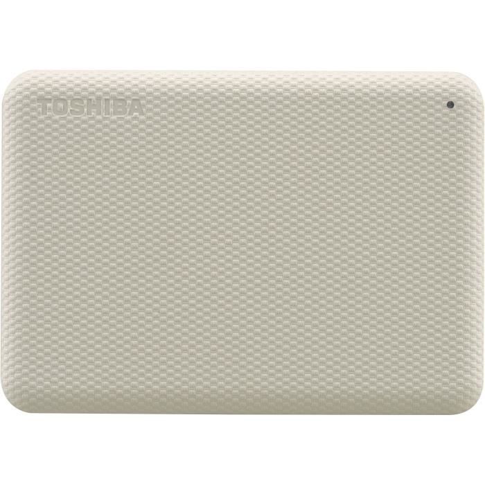 Disque dur externe - TOSHIBA - CANVIO ADVANCE - 2 To - Blanc - Logiciels de sÈcuritÈ et sauvegarde inclus