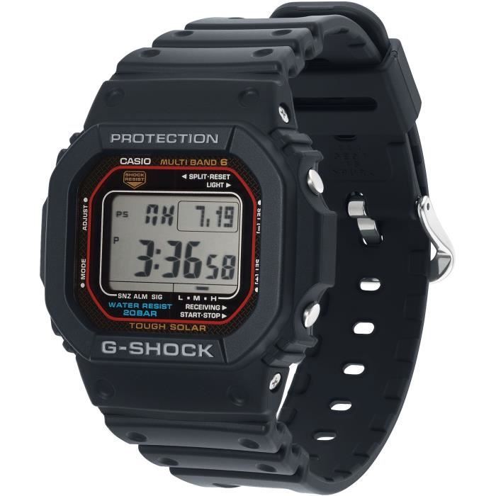 Montre - CASIO - G-Shock The Origin - Fonction solaire - Résistante aux chocs - Homme Noir