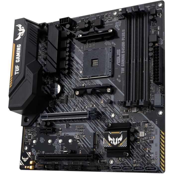 Carte mere - ASUS - TUF Gaming B450M-Plus II - AMD B450 - Emplacement AM4 micro ATX
