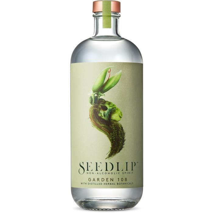 Seedlip Sans Alcool - Apéritif Garden - 00,0 % Vol. - 70 cl