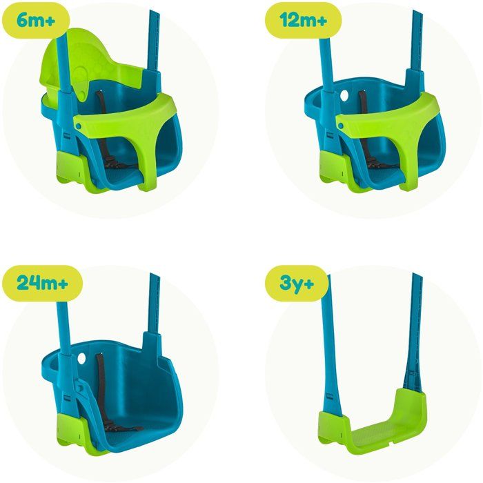 Fauteuil bébé 4-en-1 - TP TOYS - QUADPOD - Bleu