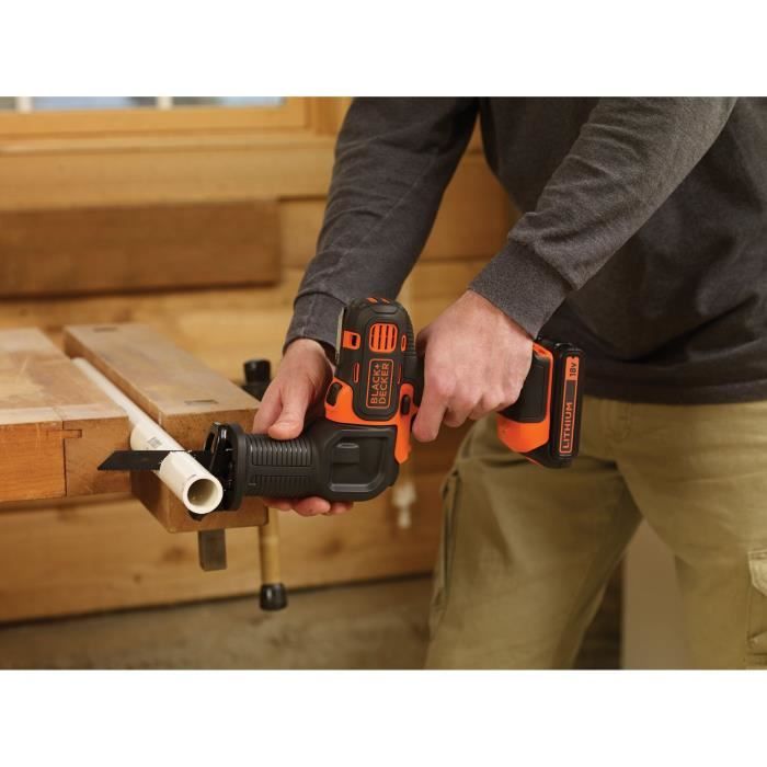 Perceuse visseuse multievo sans fil - 18V - BLACK+DECKER - MT218K-QW - batterie - chargeur - coffret