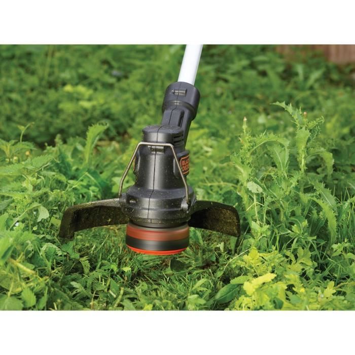 Coupe-bordure électrique BLACK+DECKER - ST1823 - 18V - 25 cm - Avec batterie 18 V - tete pivotante