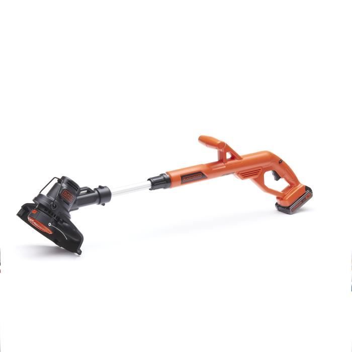 Coupe-bordure électrique BLACK+DECKER - ST1823 - 18V - 25 cm - Avec batterie 18 V - tete pivotante