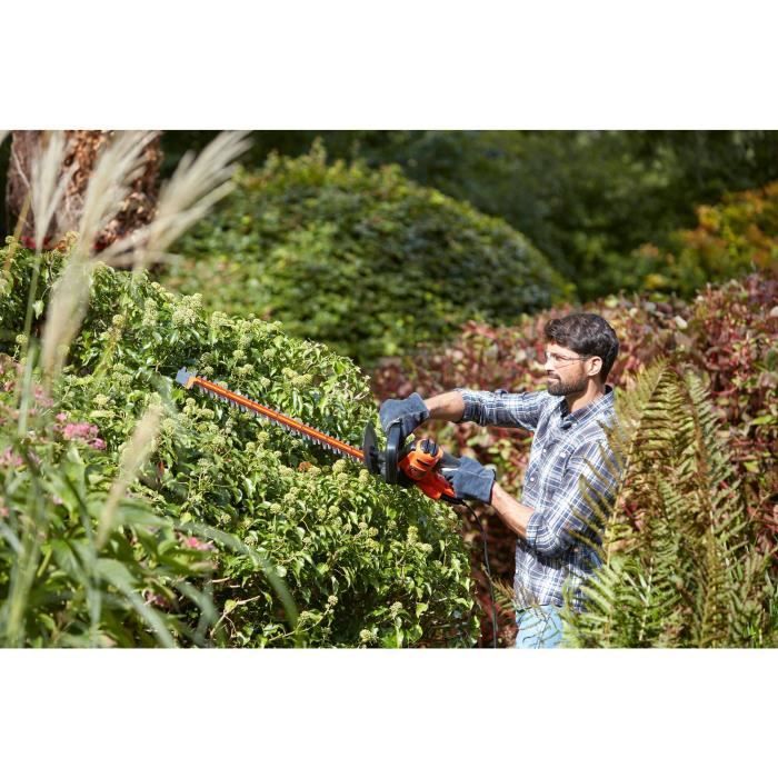 Taille-haies électrique filaire - BLACK&DECKER - BEHTS501-QS - 600W - Lame 60cm