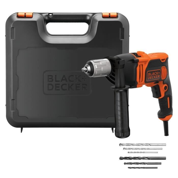 Perceuse a percussion - BLACK & DECKER - BEH850K - Electrique - 2 vitesses - 850W