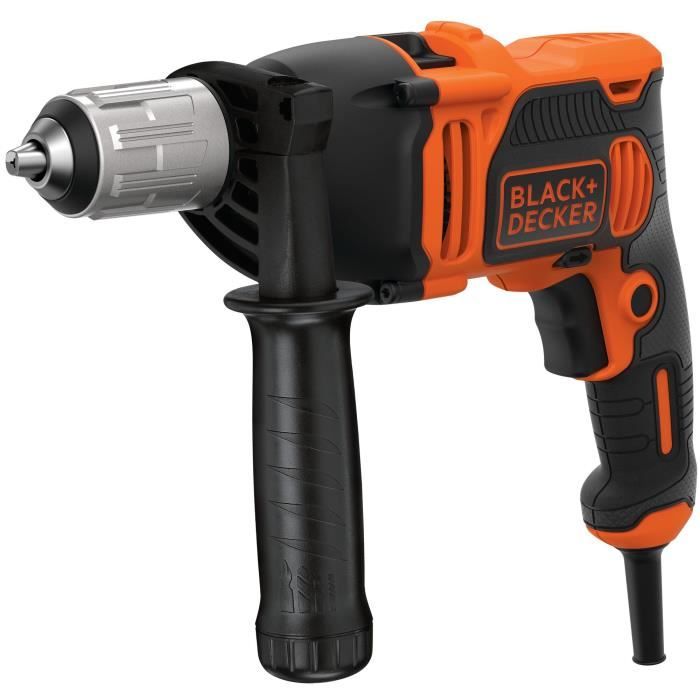Perceuse a percussion - BLACK & DECKER - BEH850K - Electrique - 2 vitesses - 850W