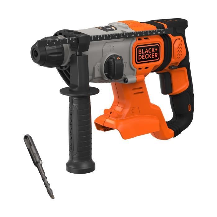 Perforateur sans fil - BLACK&DECKER - BCD900B-XJ - 18V - Avec foret béton 6mm - Sans batterie