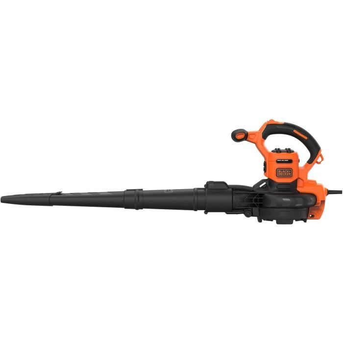 Aspirateur souffleur broyeur filaire BLACK+DECKER - BEBLV300-QS - 3000 W - Sac 72L - Systeme bi-tube