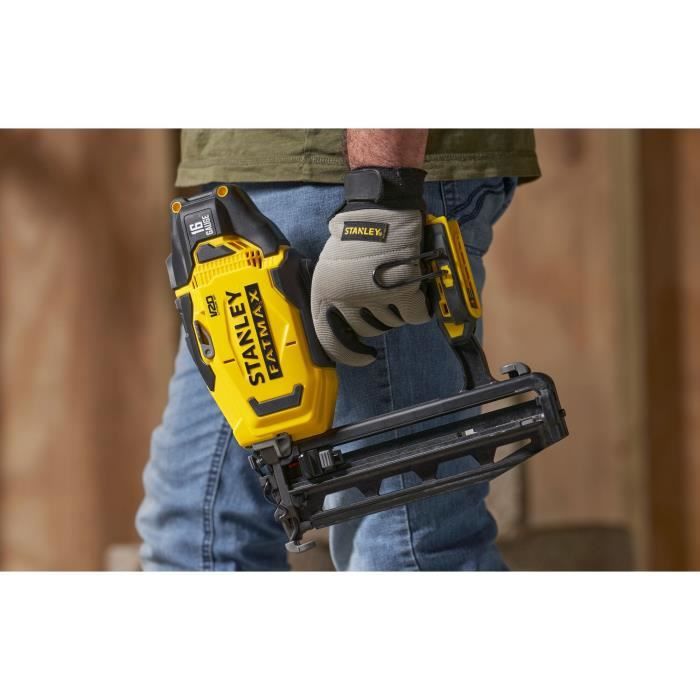 Cloueur de finition sans fil - 18V - STANLEY FATMAX - SFMCN616D2K-QW - Clous 25 a 64 mm + 2 batteries 2Ah + chargeur