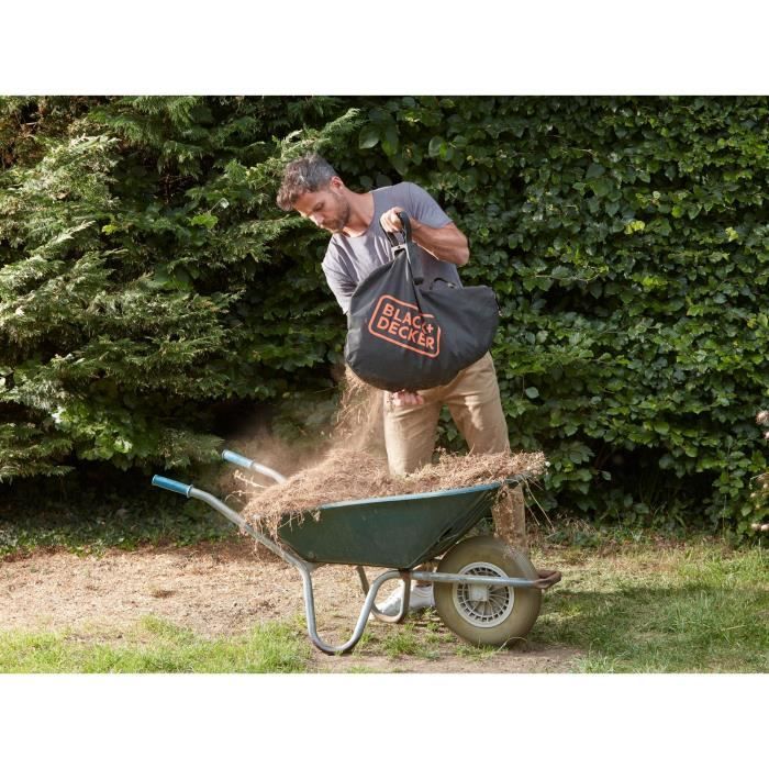 Aspirateur souffleur broyeur sans fil BLACK+DECKER - BCBLV3625L1-QW - 36V - Avec batterie 36 V - Sac 45L