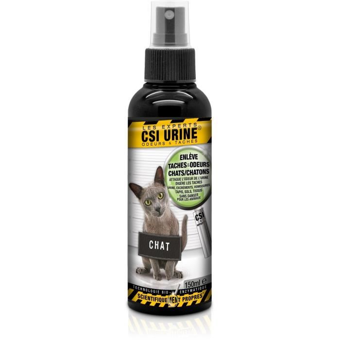 Spray - CSI URINE - Chat/Chaton 150ML - …limine odeurs, contrÙle des odeurs, micro-organismes & enzymes naturels