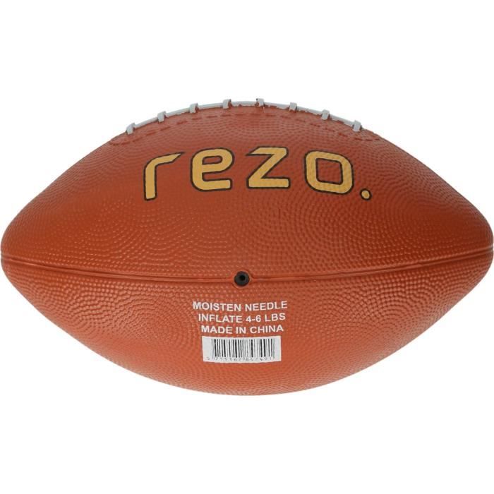 Ballon de football américain - REZO - Caoutchouc - Taille 3 - Marron - Pour loisirs