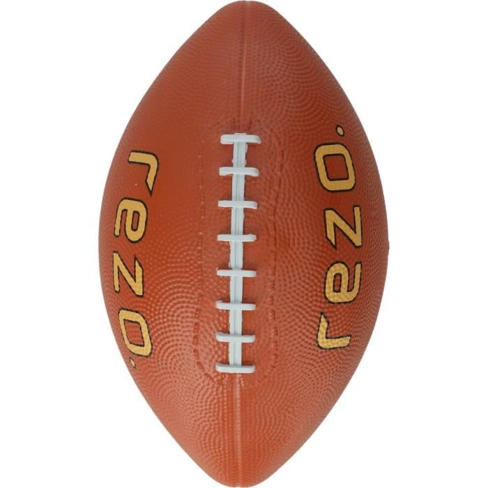 Ballon de football américain - REZO - Caoutchouc - Taille 3 - Marron - Pour loisirs