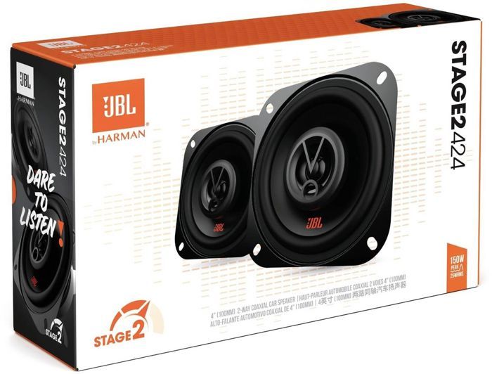 Haut-parleurs de voiture - JBL - STAGE2 424 - 4 pouces, 2 voies, Coaxial