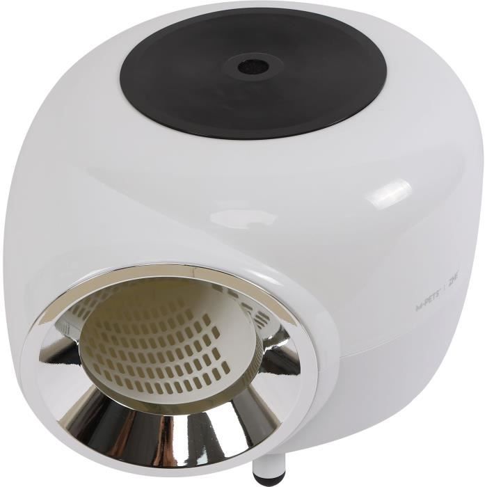 Maison de toilette pour chat - Mpets - SPACE I Blanche - Ergonomique - Filtre inclus - Facile a nettoyer