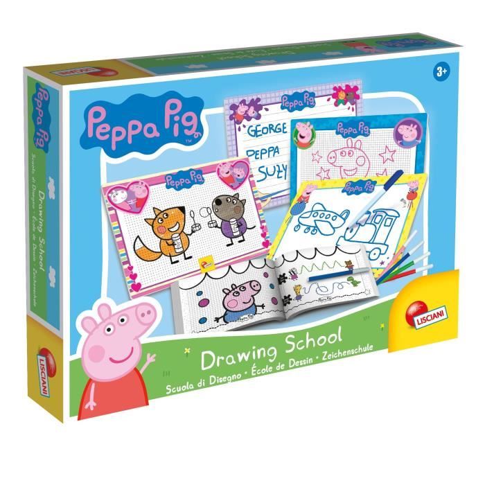 Ecole de dessin - Peppa Pig drawing school - pour apprendre a dessiner - LISCIANI