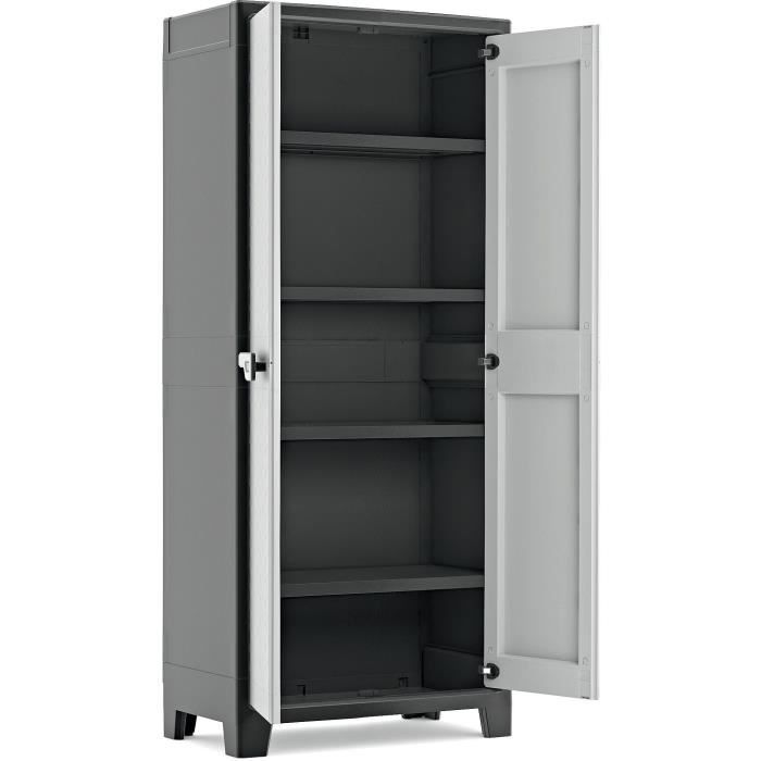 Armoire haute - KETER - TITAN - 44 x 80 x 182 cm - Gris