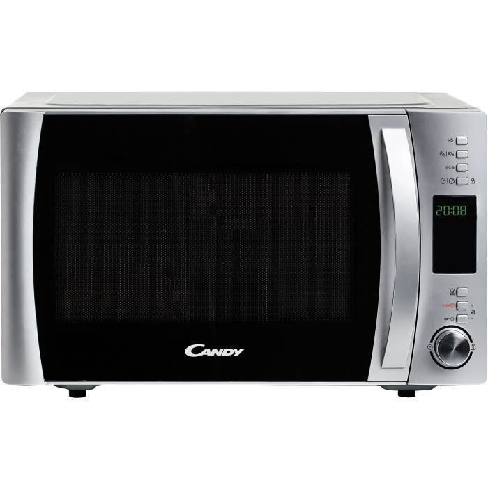 Micro-ondes Candy Essenza CMXW30DS 900W 30L Digital Argent - Fonction DÈcongÈlation - 5 Niveaux de Puissance - 10 Menus Auto