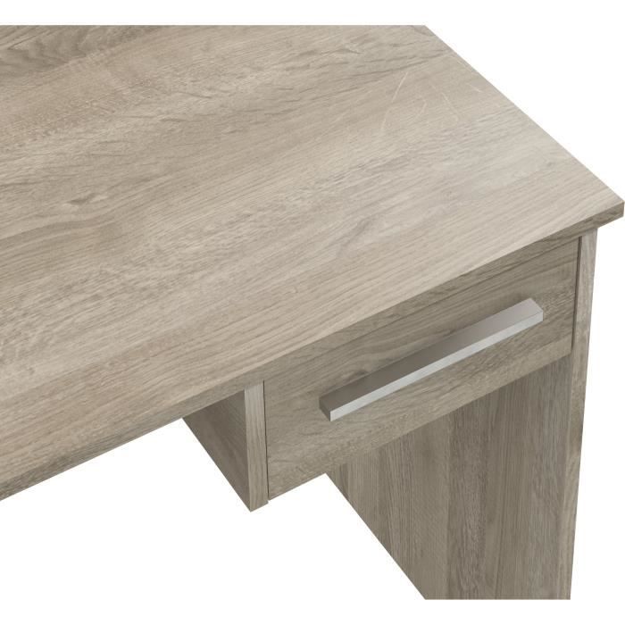 Bureau petit tiroir chene - MÈlaminÈ chene - 90 x 50 x 74 cm
