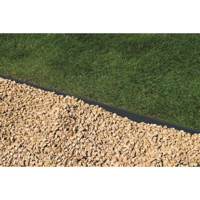 Bordure de jardin en PVC recyclé Borderfix - NATURE - Epaisseur 7 mm - H14 cm x 15 m