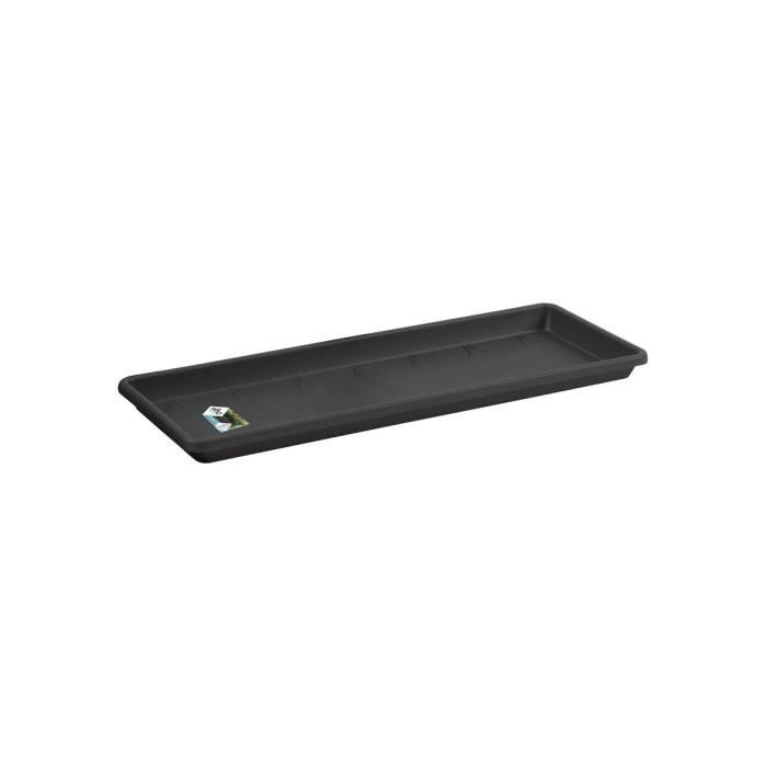 ELHO Soucoupe Barcelona Balconniere 50 - L16,7 x l45,5 x H3 cm - Anthracite - Plastique