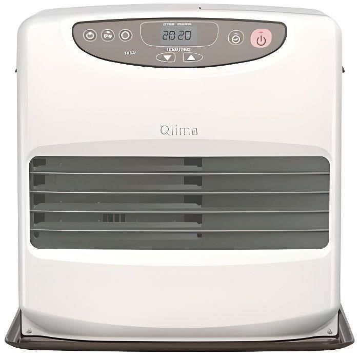 Poele a pÈtrole Èlectronique Qlima SRE 9046C2 - 4650 W - Volume de chauffe 190 m≥ - Blanc perle