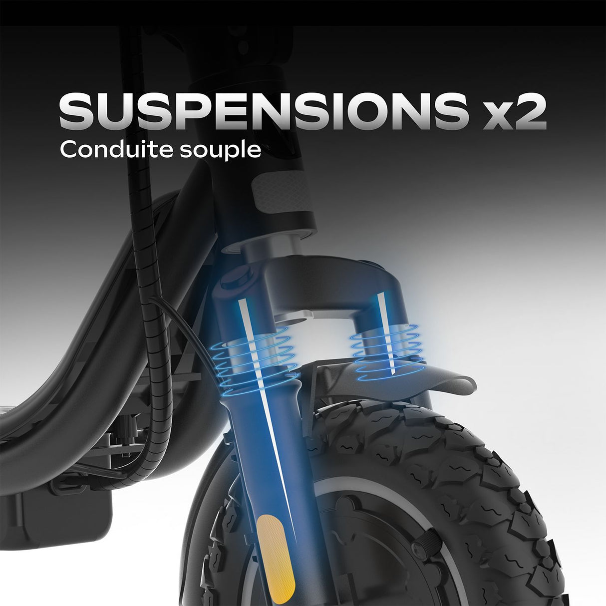 Trottinette électrique - EZWAY - EX100 - 450 W - Roues 10 - Autonomie 25 km