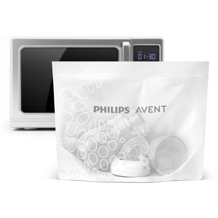 Sachets de stérilisation - PHILIPS AVENT - Micro-ondes - 5 sachets