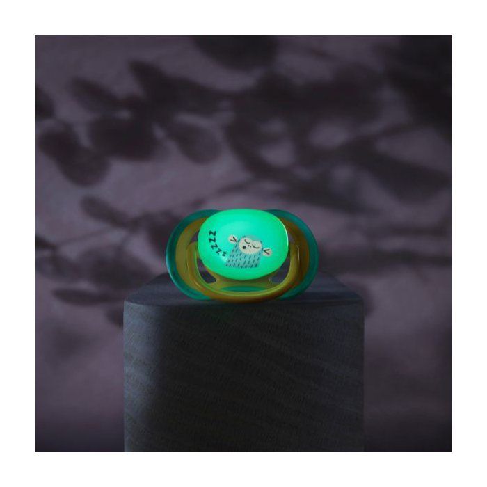 Lot de 4 sucettes Pacifier ultra air - PHILIPS AVENT - SCF087/27 - Jour et nuit - Sans BPA - 18 mois et + - Vert / Orange