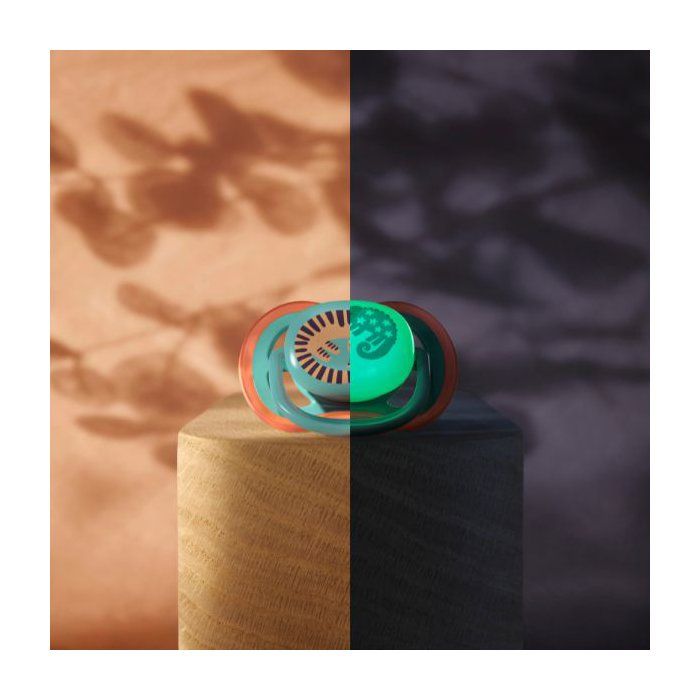 Lot de 4 sucettes Pacifier ultra air - PHILIPS AVENT - SCF087/27 - Jour et nuit - Sans BPA - 6/18 mois - Vert / Orange